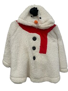 Adult Snowman Cape Style Hoodie L